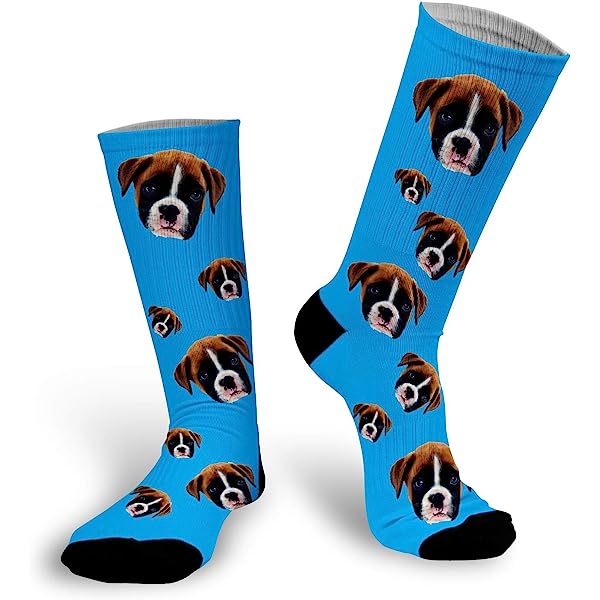 socks with dog face